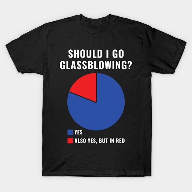 Funny Should I Go Glass Blowing? Glassblower T-Shirt by Dr_Squirrel